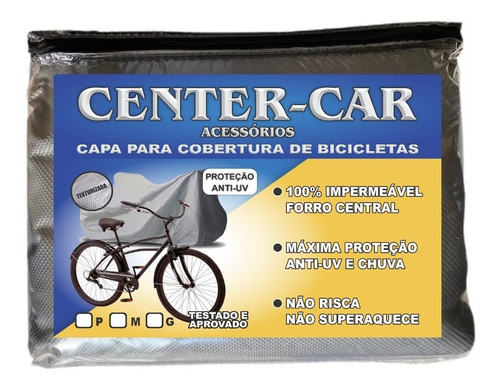 Imagem 1 de 4 de Capa P/ Cobrir Bicicleta Forrada Impermeável Aro 24/26/29