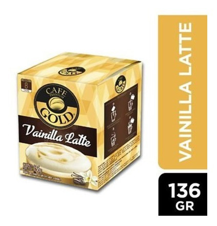 Cafe Latte Vainilla Gold  Display De 8 Un(2 Display)-super