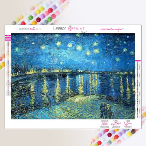 Pintura De Diamantes Pintura Al Óleo De Van Gogh Noche Estre