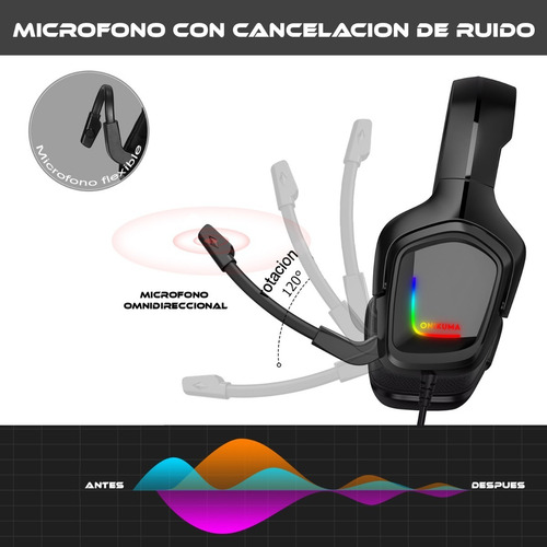Onikuma K20 Auricular Gamer Headset Gaming E-sports Juegos