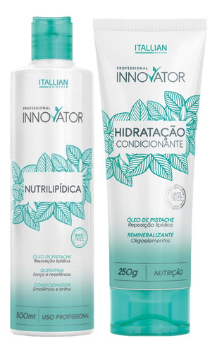 Kit Itallian Innovator Escova Nutrilipidica + Protetor 