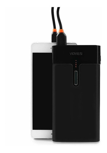 Powerbank Bateria Portatil  2 Usb 10000 Mah Vidvie Usb-c-usb