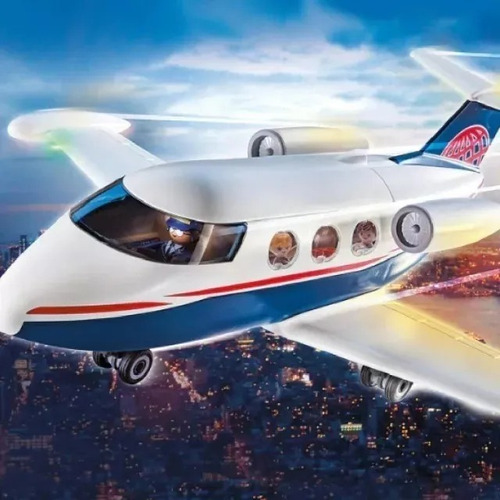 Imagen 4 de 5 de Playmobil City Life 70533 Jet Privado Original Playking