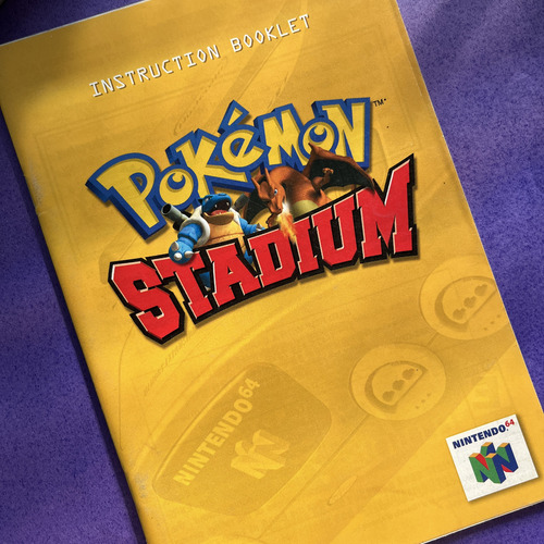 Pokémon Stadium N64 + Manual Original (Usado)