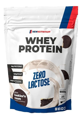 Whey Protein Zero Lactose 900g - New Nutrition