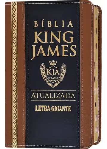 Bíblia Sagrada King James Atualizada (KJA) — Índice Lateral e Letra Grande Luxuosa