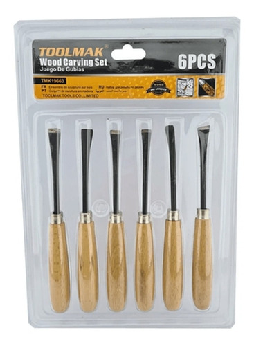 Juego Cinceles Gubias Toolmak 6 Pcs Tmk 19663