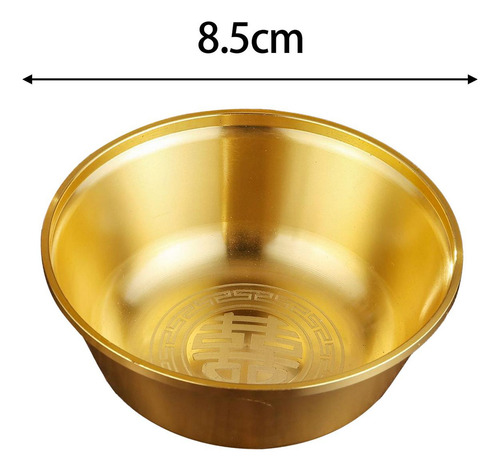 New .li. Cuenco Del Tesoro De Cobre De 8,5 Cm, Decoración
