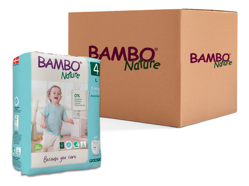 Caja Pants Talla L (100u) - Caja De Pañales Ecológicos Bambo