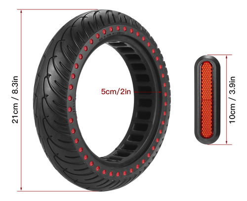 Scooter Eléctrico No Neumático M365 De Goma De 8.5 Pulgadas