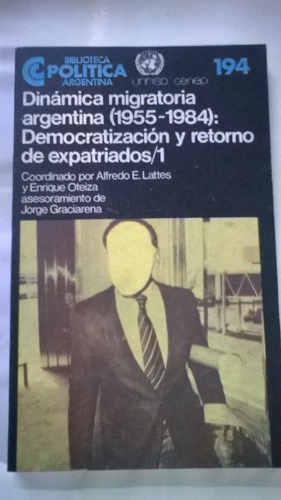 Dinamica Migratoria Argentina (1955-1984). 194 B3e1