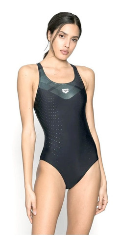 Imagen 6 de 9 de Malla Natacion Arena Mirrored V Back Enteras Enteriza Mujer