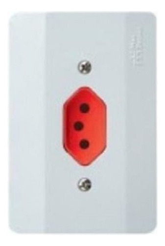 Tomada y Espelho Mec-tronic 20 A Vermelha Com 20 Pçs Cor Vermelho