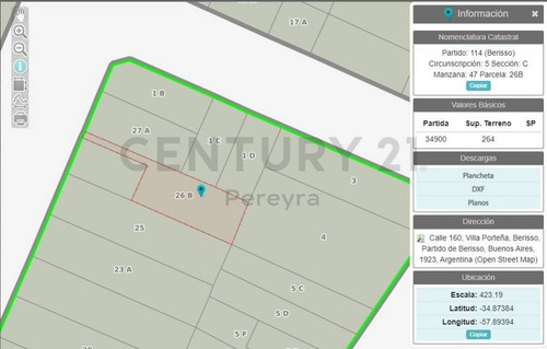 Imagen 10 de 10 de Rio De Janeiro Entre Belfast Y Campana. Lote En Venta 400m2 Berisso