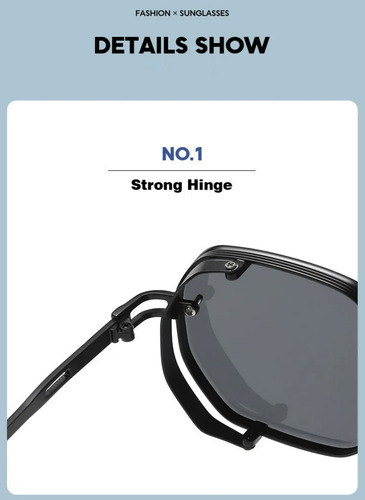 Gafas De Sol Lentes Vintage Steampunk Classy Y Redondos Ocean Azul Claro Celeste Azul Acero Azul Acero