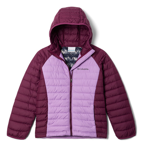 Campera Columbia Powder Lite Girls (514) Gumdrop Para Niña