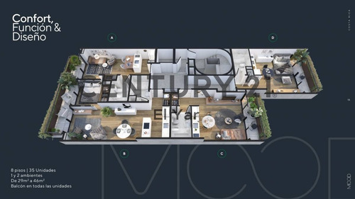 Imagen 7 de 13 de Venta De Pozo Moderno Mono Contrafrente C/ Balcon 33m2 Palermo Apto Profesional
