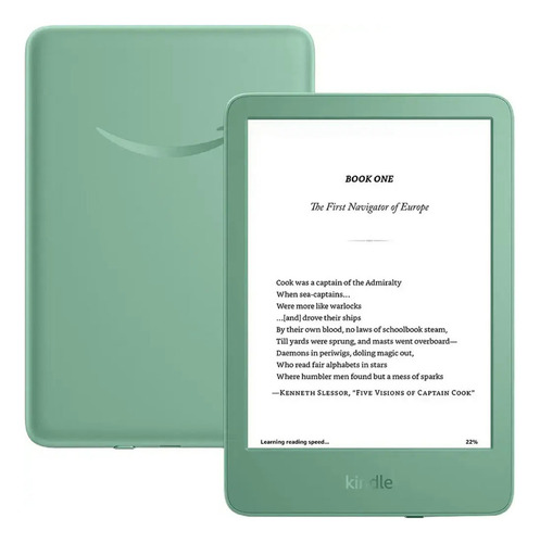 Kindle Basic 2024 6 PuLG 16gb Wi-fi Matcha Color Verde Claro