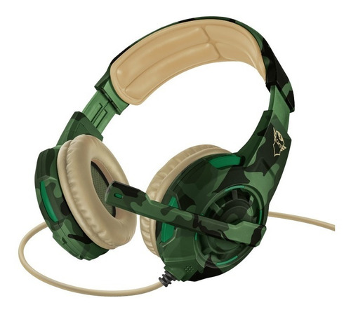 Headset Gamer Trust Radius Gxt 310c Camuflaje Consolas  