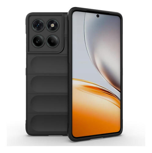 Funda Para Moto Edge 60 Fusion Case Uso Rudo Soft Silicone Negro Non-slip