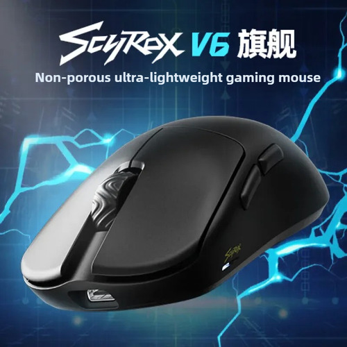 Ratón Inalámbrico Scyrox V6 De 8000 Hz Pixart 3950 30 Kdpi 7