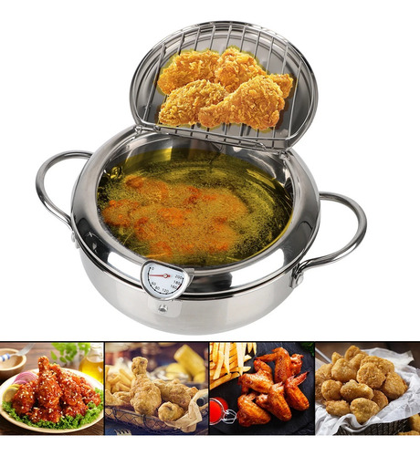 Olla Freidora Tempura Freidora Tempura Acero Inoxidable 304