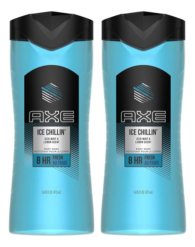 Axe Body Wash - Ice Chillin' - Aroma A Menta Helada Y Limó.