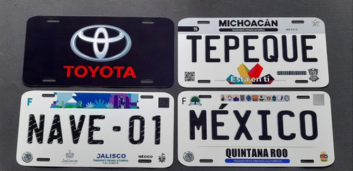 Placas Para Auto Personalizadas Jalisco 2020