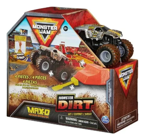 Monster Jam Dirt Starter Pack Rampa Vehiculo Arena Juguete