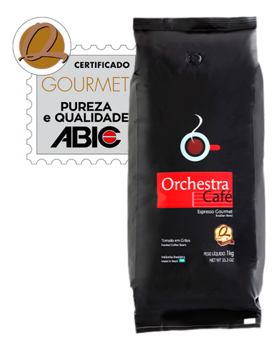 Espresso Goumet Em Grãos Café Canecão 1kg Orchestra