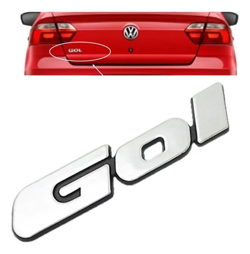 Emblema Cromado Tapa Baul Gol