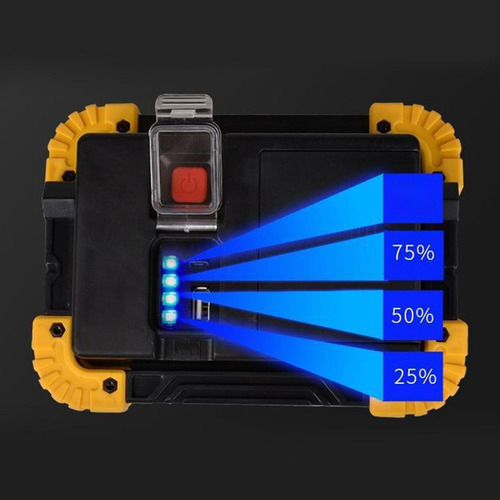 -q 30w, Luz De Trabalho Led, Refletor Recarregável Cob Super