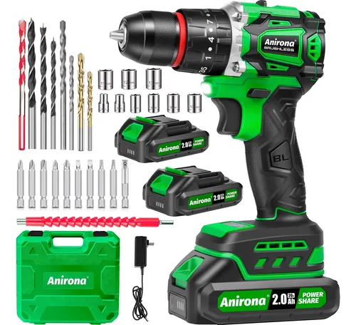 Taladro Rotomartillo Sin Carbones Inalámbrico 20v 2 Baterías