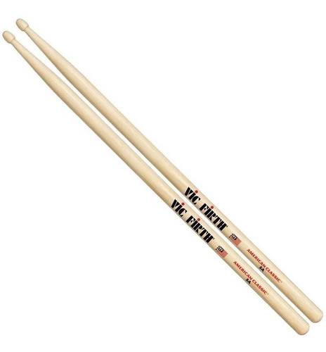 Imagem 2 de 3 de Kit 2 Pcs Baqueta Vic Firth American Classic 5b P.de Madeira
