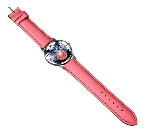 Reloj Gato Rosa Moda Meow 