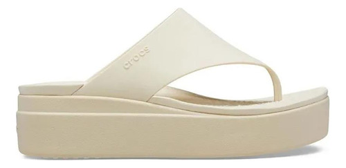 Crocs Ojotas - Brooklyn Flip Beige Bone