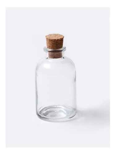 24 Frascos Botellas Vidrio Con Corcho 37 Ml
