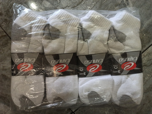 Medias Tobillera Y Talonera Blanca Y Surtida (pack 12 Pares)