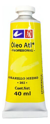 Cor do tubo Oleo Atl T-14 de 40 ml para escolher a cor da tinta 202 Amarelo médio