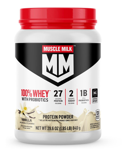 Muscle Milk 100% Suero De Leche Con Protena Probitica En Pol