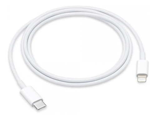 Cable Apple Blanco Con Entrada Usb Tipo C Salida Lightning