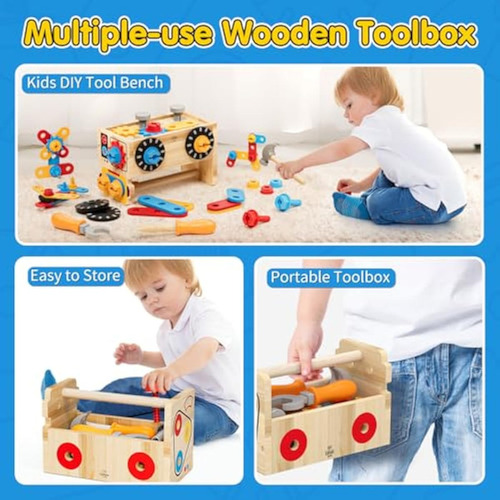 Montessori - Juego De Herramientas Para Niños,