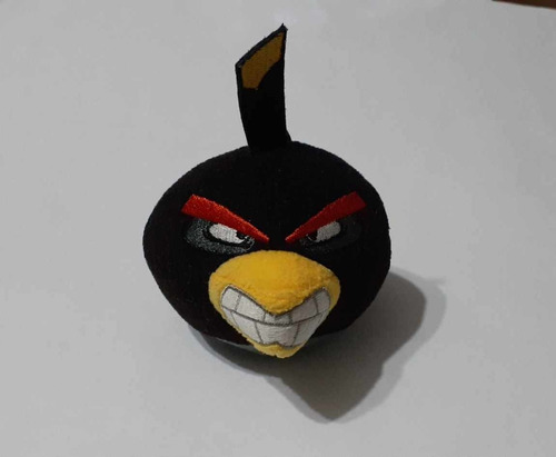 Muñeco Angry Birds Negro Peluche Mc Donalds Arg. 2015 (Usado)