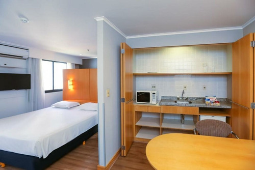 Imagem 2 de 15 de Flat Slaviero Essential São Paulo Ibirapuera Disponível Para Venda Com 35m² E 01 Vaga De Garagem - Sf38934