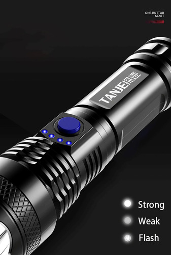 Linterna Led De Largo Alcance Súper Brillante Para
