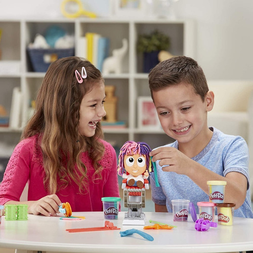 Imagen 8 de 9 de Play Doh Peluqueria Con 8 Latas Tricolor Hasbro Original
