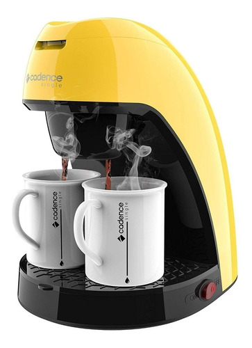 Cafeteira Cadence Single Colors CAF21 semi automática amarela de filtro 220V