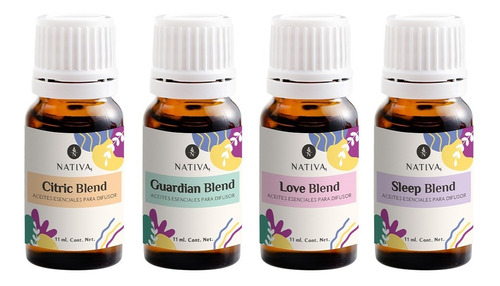 Aceites Aromaterapia Difusor Citric, Love, Guardian & Sleep