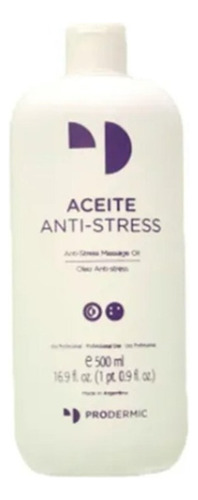  Aceite Anti Stress Prodermic - Massage Tipo de envase Pote