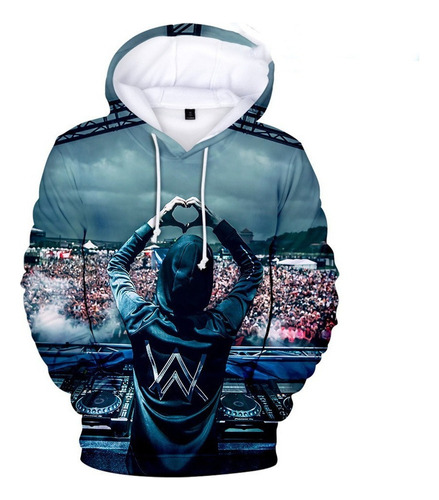 Sudadera Con Capucha Y Estampa De Alan Walker